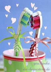 Postkarte Zahnbrsten