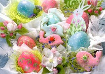 Postkarte Osterdekoration