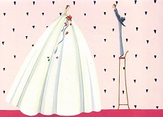 Postkarte Wedding Day