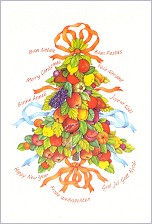 Klappkarte Weihnachtsgr��e, mehrsprachig