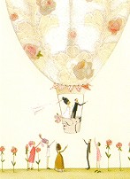 Klappkarte Hochzeit, Heiluftballon