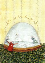 Postkarte Schneekugel (10 Stck)