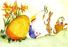 Klappkarte Osterhase %