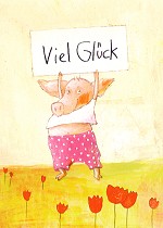 Klappkarte Viel Glck (5 Stck)