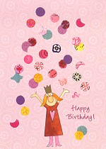 Klappkarte Happy Birthday, Konfetti (5 Stck)