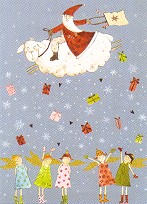 Postkarte Geschenkeregen (10 Stck)