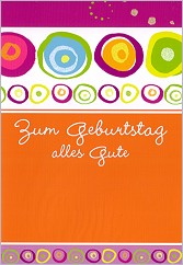 Klappkarte Zum Geburtstag (5 Stck)