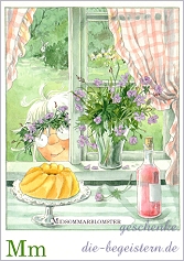 Postkarte Majas Alphabet [Mm]