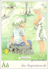 Postkarte Majas Alphabet []