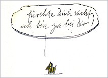 Postkarte Frchte Dich nicht, ich bin ja bei Dir