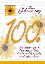 Klappkarte Geburtstag, 100.