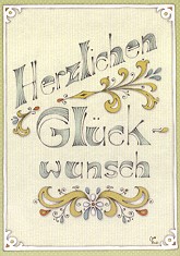 Postkarte Herzlichen Glckwunsch