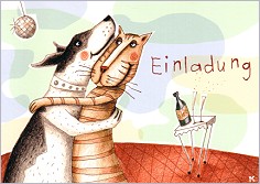 Postkarte Einladung