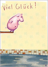 Postkarte Viel Glck