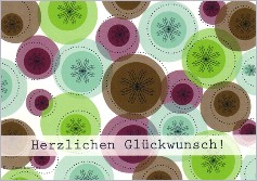 Postkarte Herzlichen Glckwunsch