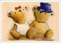 Postkarte Das Bren-Paar