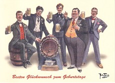 Postkarte Besten Glckwunsch