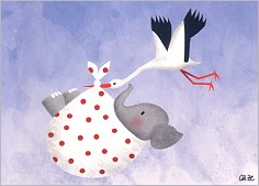 Postkarte Willkommen