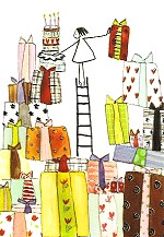 Postkarte Geschenkeberg %