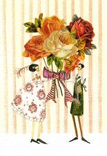 Postkarte Rosenstrau %