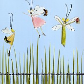 Quadratische Klappkarte Elf's