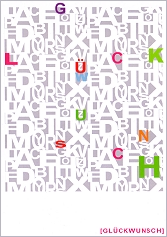 Postkarte Glckwunsch