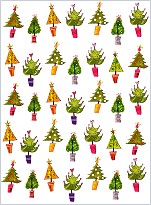 Klappkarte Weihnachtsbume