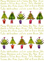 Klappkarte Weihnachtsgre int.