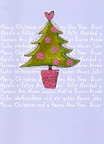 Klappkarte Weihnachtsgre int.