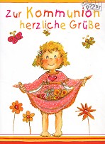 Klappkarte Kommunion, M�dchen