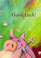 Postkarte Good Luck