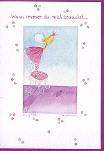 Klappkarte Wann immer du mich brauchst ... (5 Stck)