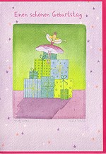 Klappkarte Einen schnen Geburtstag (5 Stck)