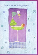 Klappkarte Lass es dir so richtig gutgehen ... (5 Stck)