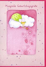 Klappkarte Magische Geburtstagsgre (5 Stck)