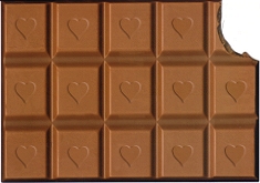 Postkarte Schokolade