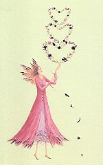 Klappkarte Three Hearts Angel (5 Stck)