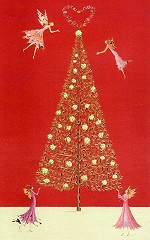 Klappkarte Angels Berry Tree (5 Stck)