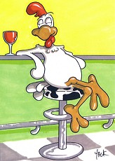 Postkarte Let's have a drink!