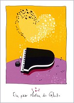 Postkarte Ein paar Noten des Glcks