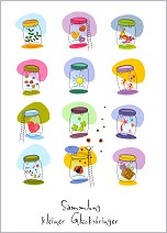 Postkarte Sammlung kleiner Glcksbringer