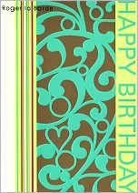 Klappkarte Hip Pattern Birthday