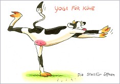 Postkarte Die Stalltr ffnen