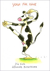 Postkarte Die sich ffnende Butterblume