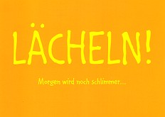 Postkarte Lcheln