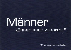 Postkarte Mnner ...