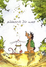 Postkarte Tilda, Wnsch Dir was