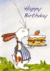 Geschenkkarte Tilda, Happy Birthday