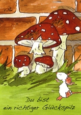 Geschenkkarte Tilda, Glckspilz