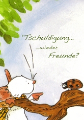 Geschenkkarte Tilda, Tschuldigung